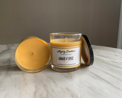 Ginger & Spice Scented 12 oz Candle