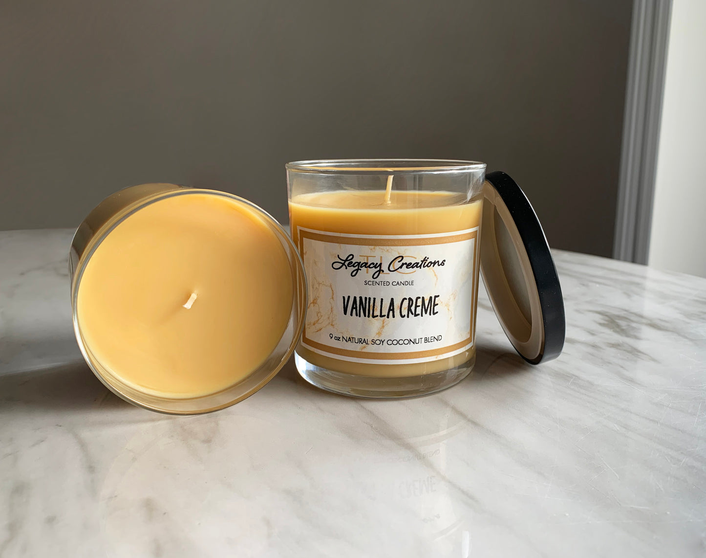 Vanilla Creme Scented 12 oz Candle