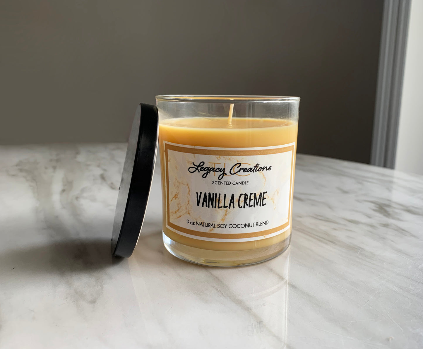 Vanilla Creme Scented 12 oz Candle