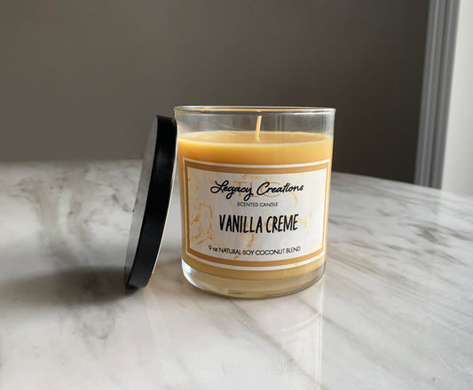 Vanilla Creme Scented 12 oz Candle