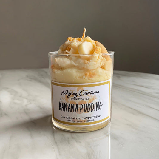Banana Pudding Specialty 12 oz Dessert Candle