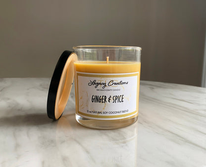 Ginger & Spice Scented 12 oz Candle