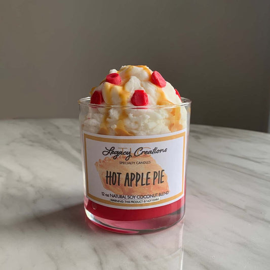 Hot Apple Pie 12 oz Specialty Dessert Candle