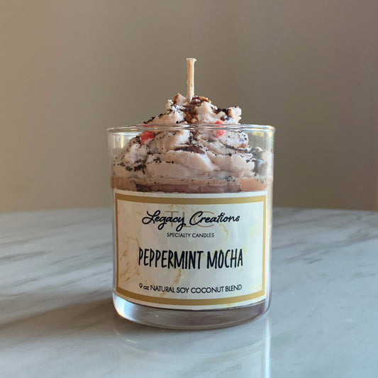 Peppermint Mocha 12oz Specialty Dessert Candle