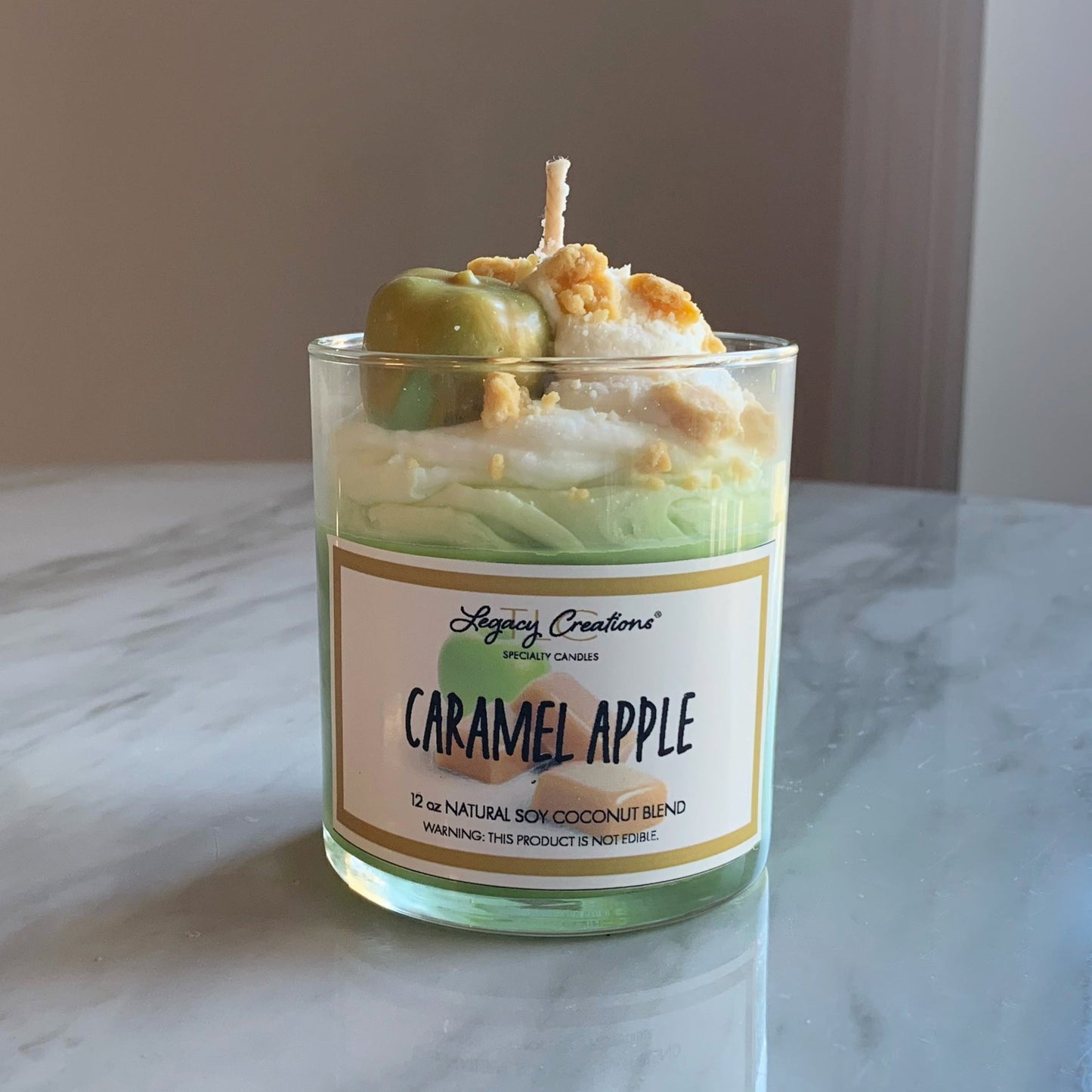 Caramel Apple Specialty 12 oz Dessert Candle
