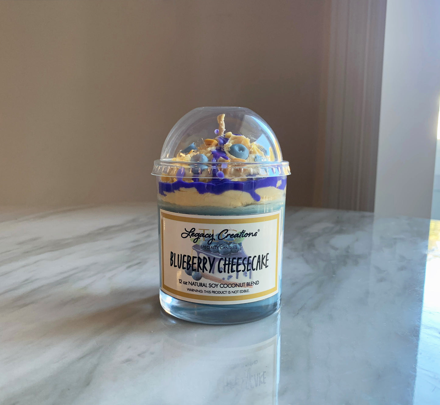 Blueberry Cheesecake Specialty 12 oz Dessert Candle