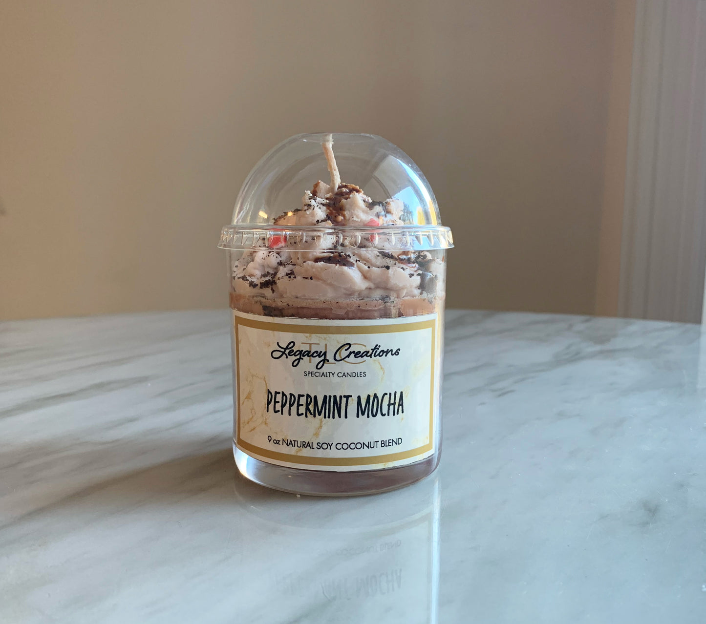 Peppermint Mocha 12oz Specialty Dessert Candle