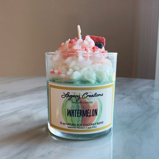 Watermelon Specialty 12 oz Dessert Candle
